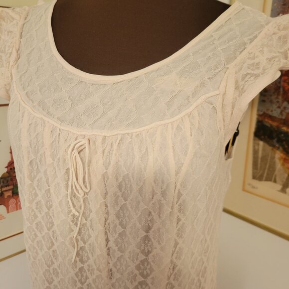 Vintage 60's Full Length Pale Pink Lace Night dress Nylon - Picture 3 of 6